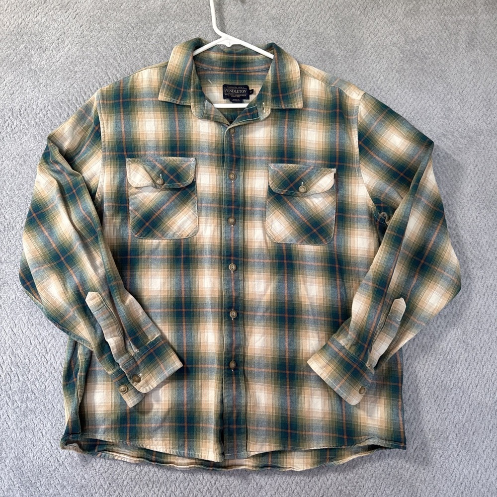 Vintage Pendleton Woolen Mills Flannel Shirt Mens Sz XL Excellent Condition